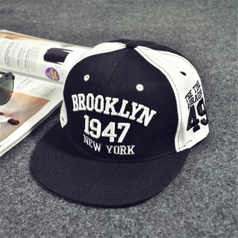 Baseball Caps Women's Men's Fashion Embroidery Snapback Adjustable Summer Casual Outdoor Hip Hop Flat Hat F#J14 (7)