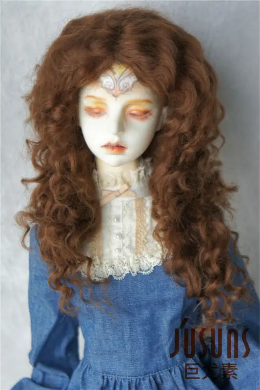 JD139 1/3 SD мохер BJD парик длинные MID прощание вьющиеся кукла парик 8-9 дюймов кукла аксессуары