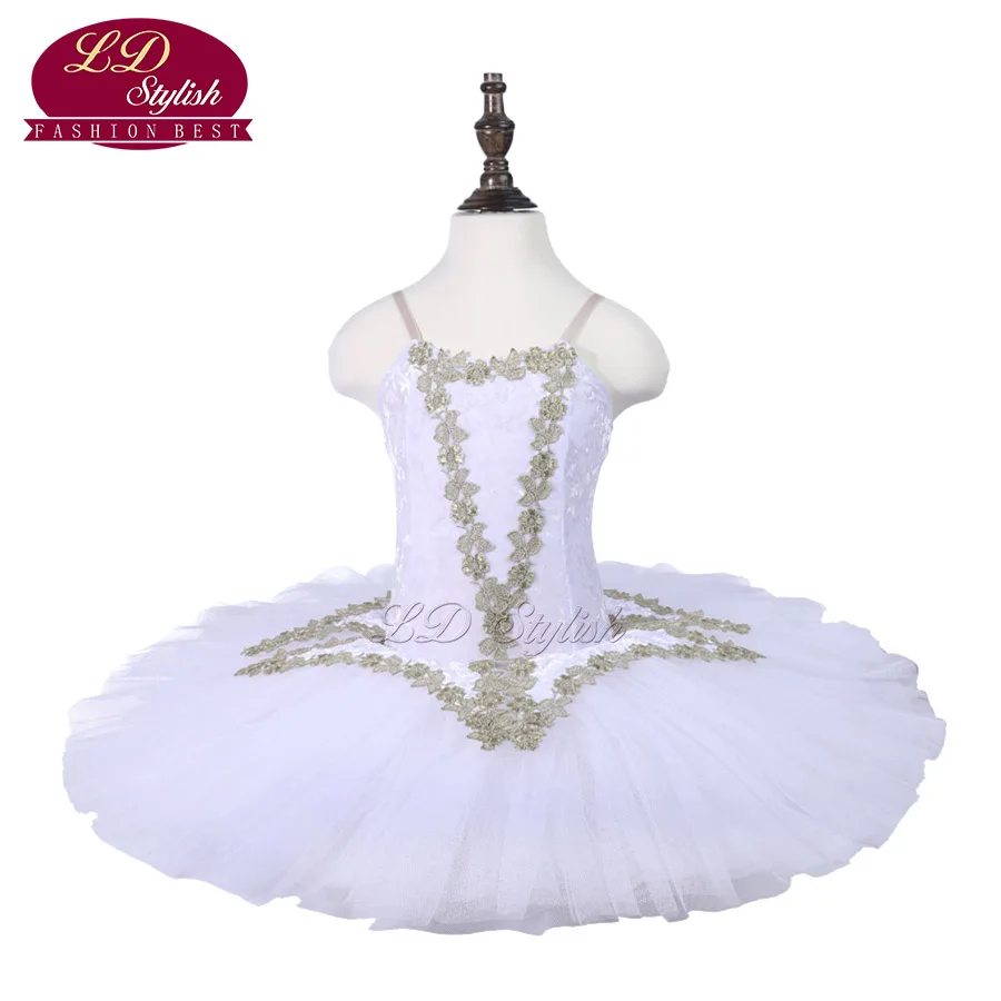 

Girls White Ballet Tutu Apperal Children Stage Wear Kids Professional Ballet Dance Costumes Adult Ballet Skirt Dresses