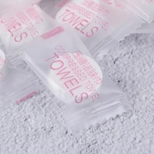 Neue 50 teile/los Outdoor Reise Magie Komprimiert Baumwolle Einweg Handtuch Tablet Kapseln Tuch Wipes Tissue Maske(China)