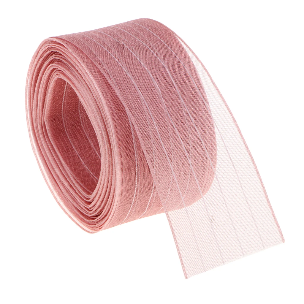 Sheer Organza Ribbon Wired, 2 Colors Can Choose –Wedding, Party, Home, Shop Decorations 1roll /10 Yards