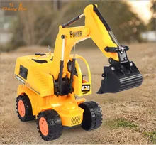 Wire Excavator 4CH RC Hydraulic Excavator Remote Control Toys RC Tractor Truck Carros Remote Control Children Electric Car W191