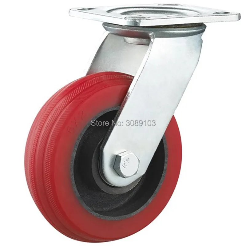 4 PCS 4 inch Heavy Duty casters silicone core High Temperature