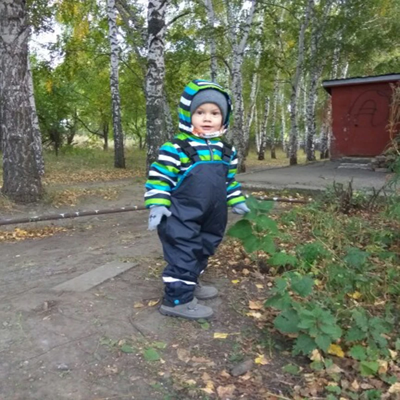 Водонепроницаемый комбинезон для мальчиков и девочек 1 7 лет модный детский