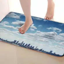 Городской стиль коврик для ванной комнаты, смешной Противоскользящий коврик для ванной, занавески для душа s аксессуары, соответствующие вашей душевой занавеске