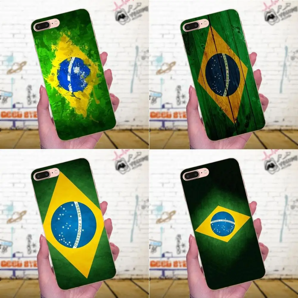 High Quality Classic High-End Phone Case For Xiaomi Mi3 Mi4 Mi4C Mi4i Mi5 Mi 5S 5X 6 6X 8 SE A1 Max Mix 2 Note 3 4 Brazil Flag | Мобильные