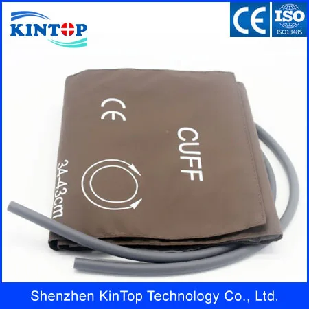 

Compatible New bladder Adult NIBP Cuff for Blood Pressure Monitor Double hose 34-43 cm Nylon cuff with CE approved.
