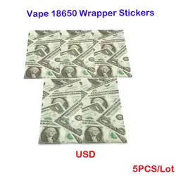 2018 Новый Vape18650 ПВХ термоусадочная пленка s 5 шт. 18650 термоусадочная пленка ПВХ термоусадочная трубка кабель рукава 18650 батарея wrap s ja8