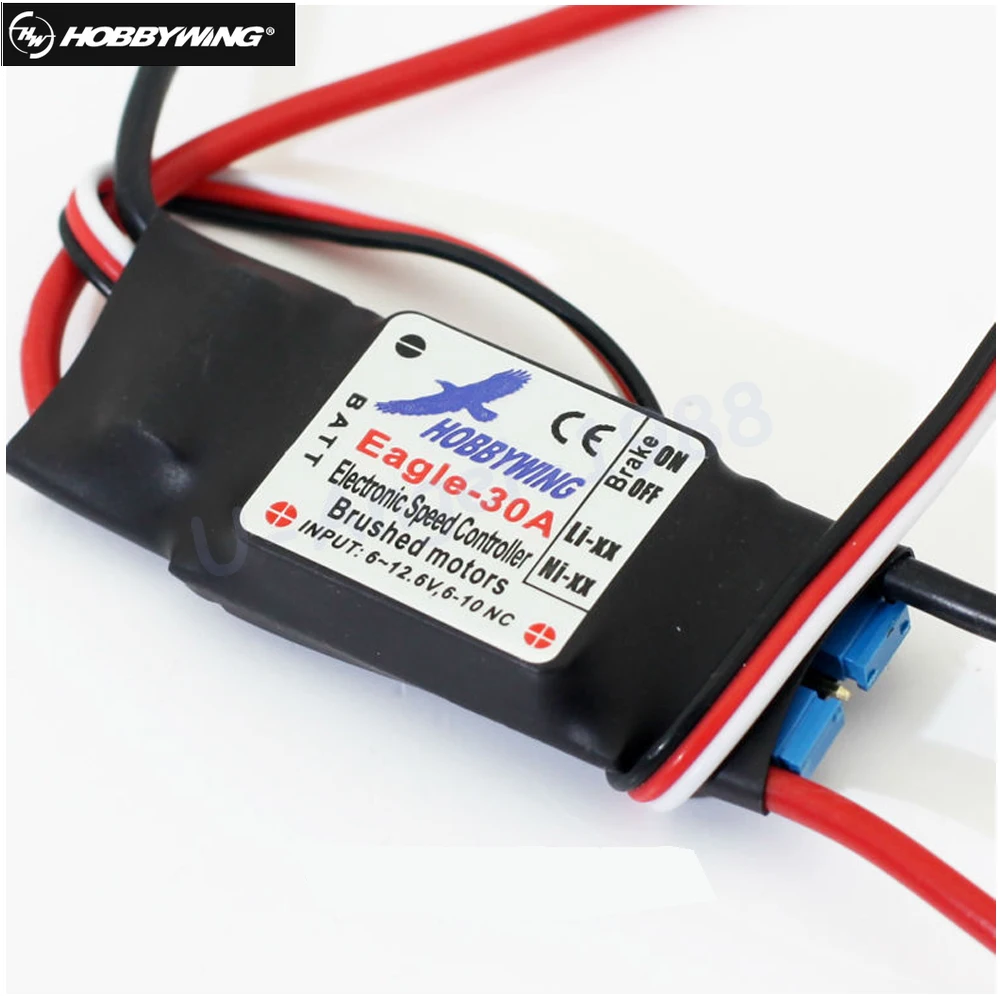 Контроллер скорости Hobbywing Eagle 30A Brushed ESC W/1A BEC для щеточного двигателя