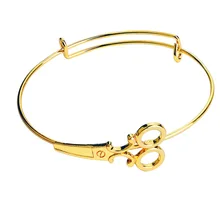 Состояние Для мужчин t Весна новые ювелирные изделия открытия мероприятия НОЖНИЦЫ БРАСЛЕТ Простые Модные золотые Браслеты для Для женщин Для мужчин свадебные подарки