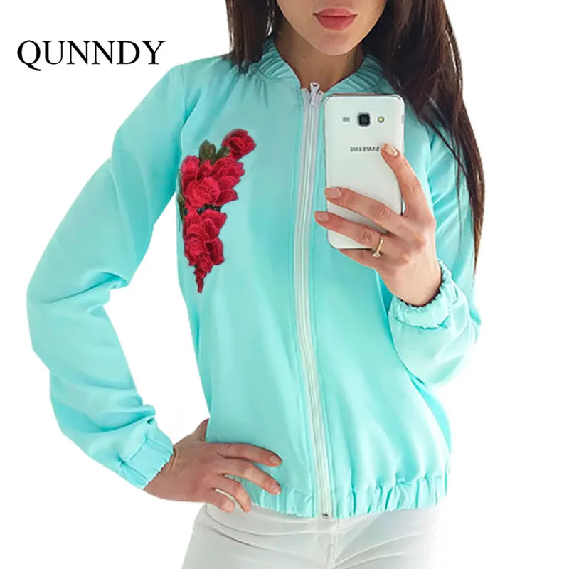 Fashion Floral Embroidery Jacket Women 2017 New Autumn Winter Long