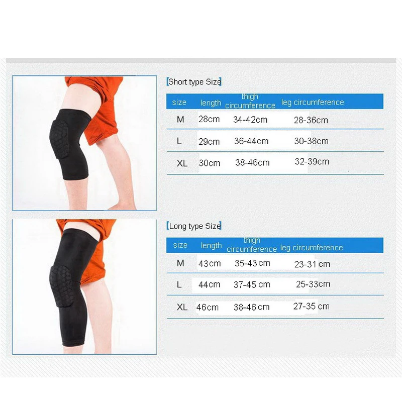 Hex Honeycomb Knee Pad For Basketball Volleyball Sports Support Brace Knee Protector Patella Men Women Leg Sleeve Kneepad 1PCS