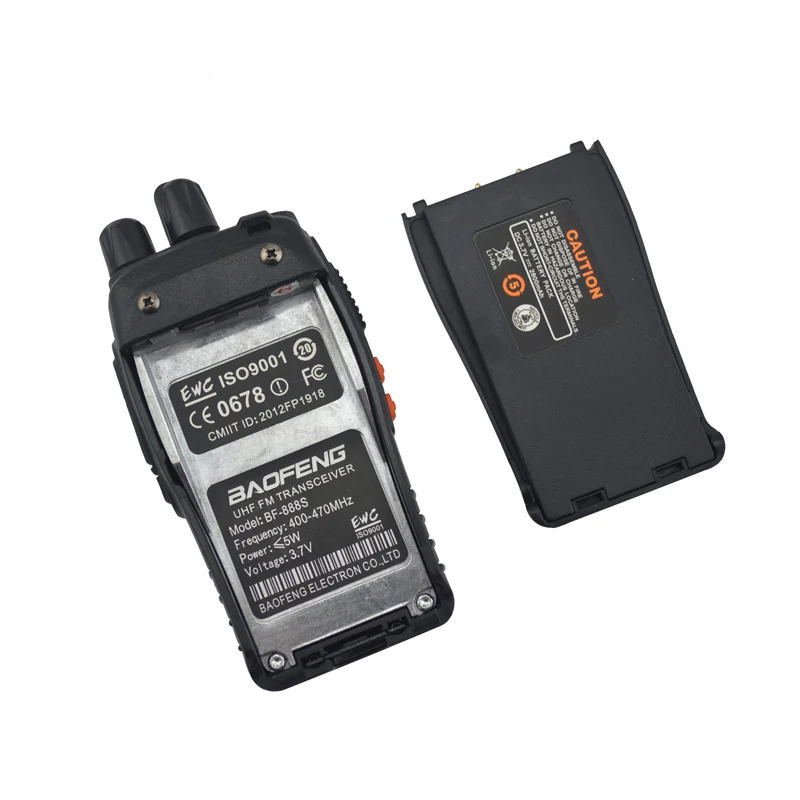 2 шт./лот BF-888S baofeng walkie talkie 888s UHF 400-470MHz 16 канальный портативный двухстороннее радио с наушником bf888s трансивер