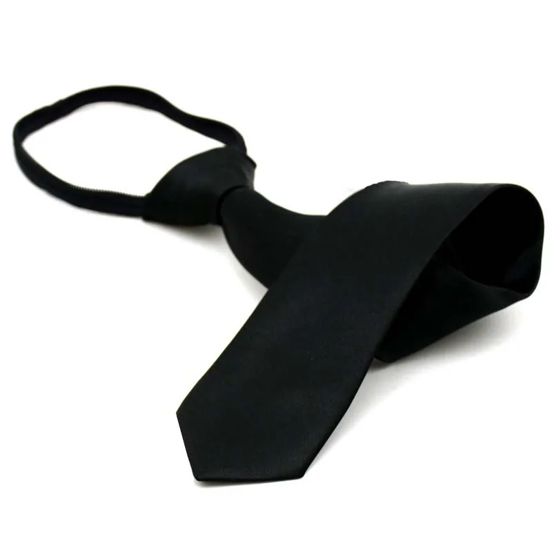 Pre-tied Neck Tie мужские Мальчики Kid Skinny галстук с молнией красный черный синий сплошной цвет тонкий узкий Жених вечерние платье свадебный галстук