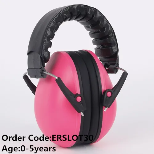 Защита слуха ребенка Детская безопасность Наушники для женщин erslot30 удобные протектор для детей анти-шум - Цвет: ERSLOT30 Pink