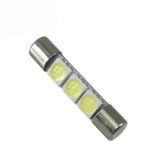 Meetroc Big Promotion White 31mm 3 SMD LED Car Auto C5W Interior Dome Festoon Vanity Mirror Sun Visor Lights Bulb Lamp DC 12V