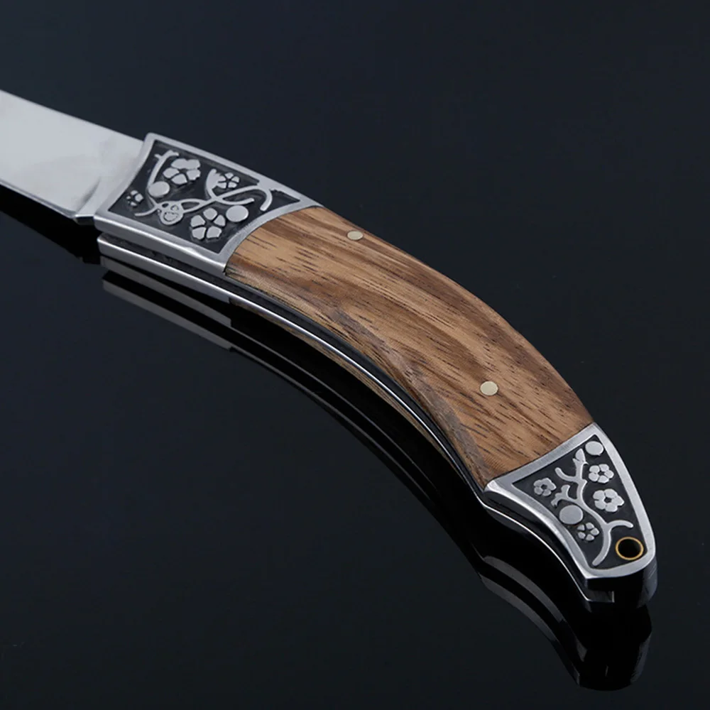 Супер PDR CYHWD65 Полумесяца форма открытый складной нож нержавеющая сталь карманный мини-нож Дамаск ножи кемпинг Couteau