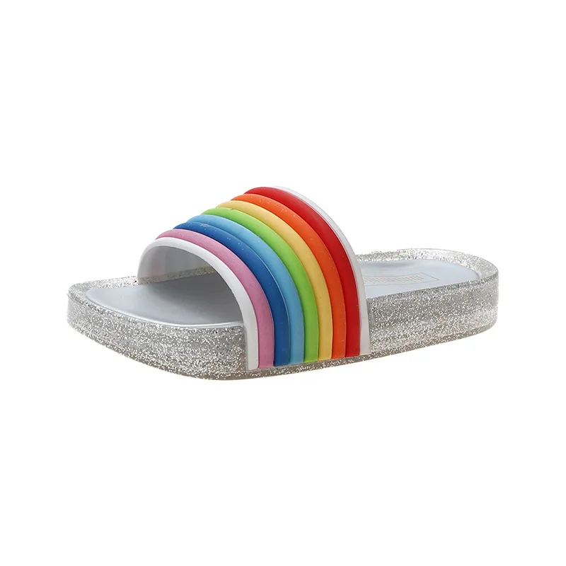 Chinelos de Bebê das Crianças Adorável Doce Arco-íris Bebê Criança Led Luminosa Sapatos Chinelos Crianças 2020 6 Home & Garden