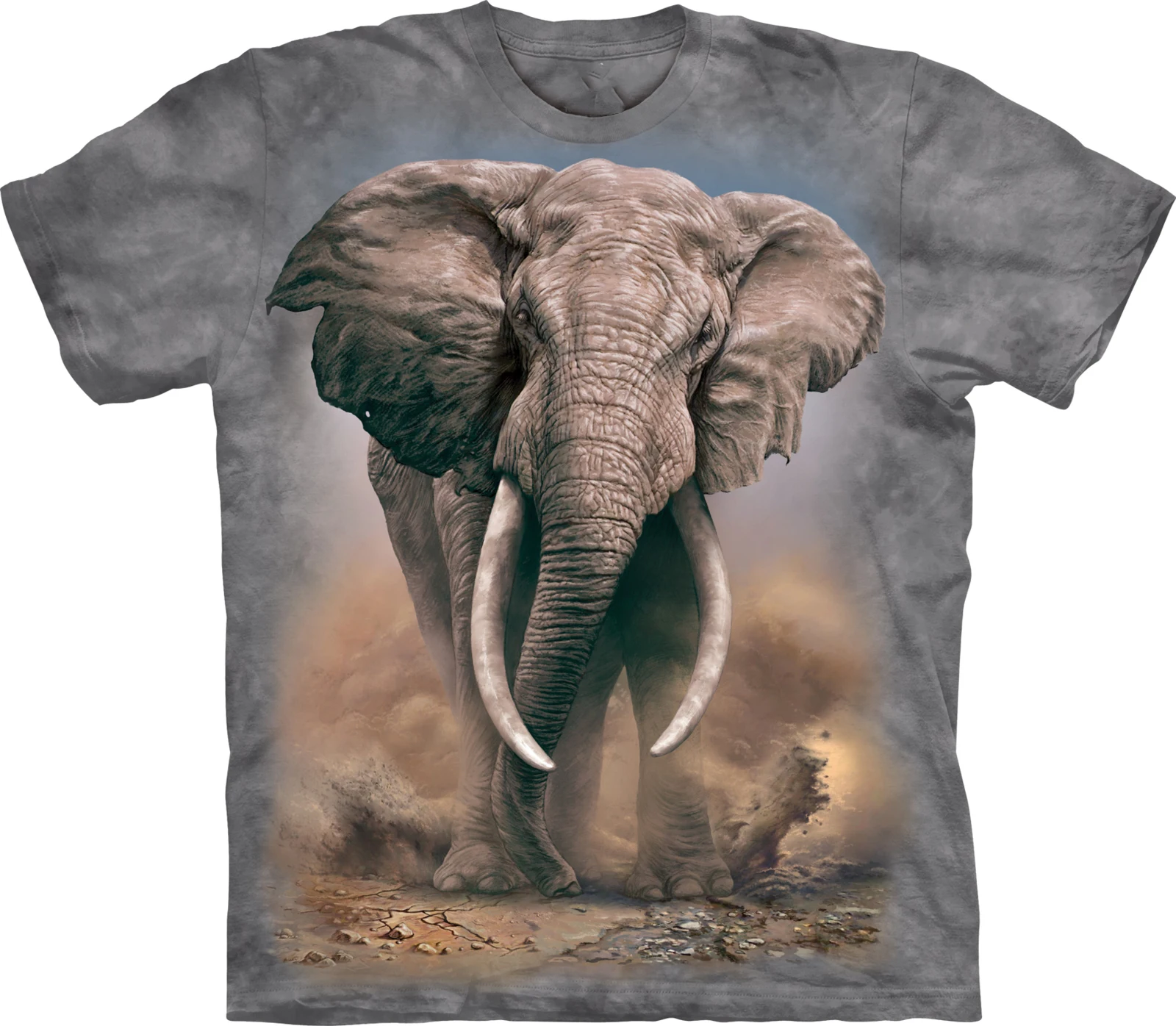 

2018 New High quality Cool T-shirt Men Women hot 3d Print Rushing elephant cool Loose t shirt Short Summer Tops Tee Hot style