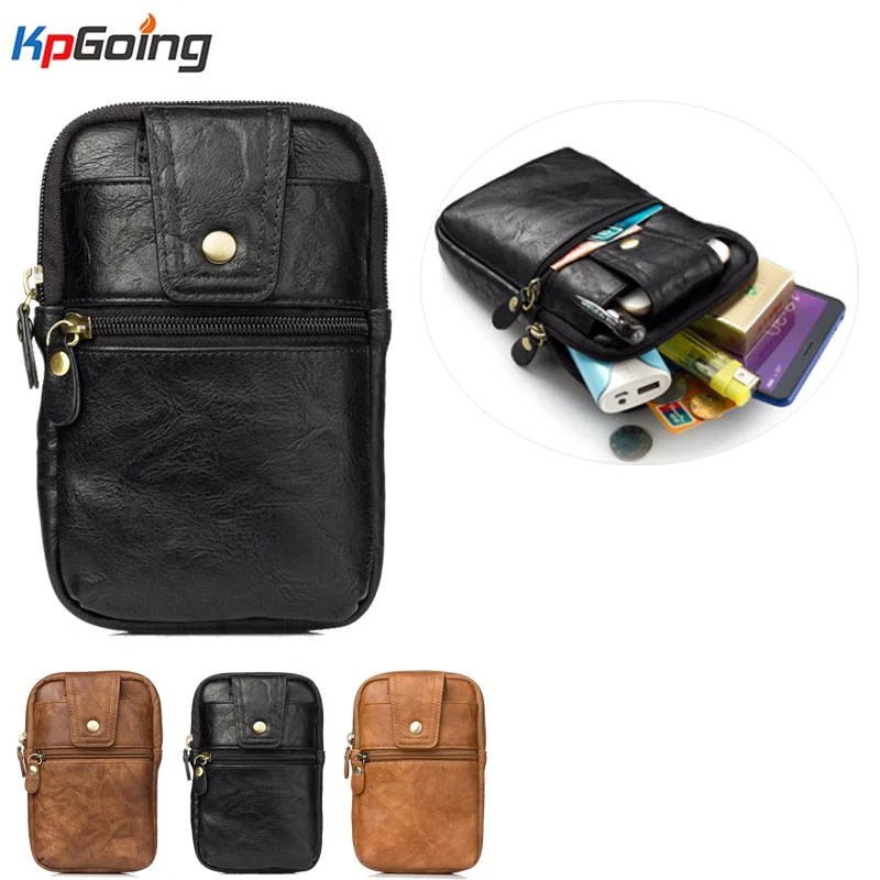 

KpGoing Multifunctional Pouch Phone Case for Apple iPhone Xs XR Xs Max PU Leather Wallet Bag Flip Cover Card Slot Waist bag