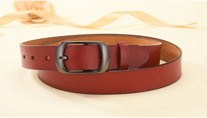 DINISITON New Women Genuine Leather Belt For Female Strap Casual All-match Ladies Adjustable Belts Designer High Quality Brand plus size belts