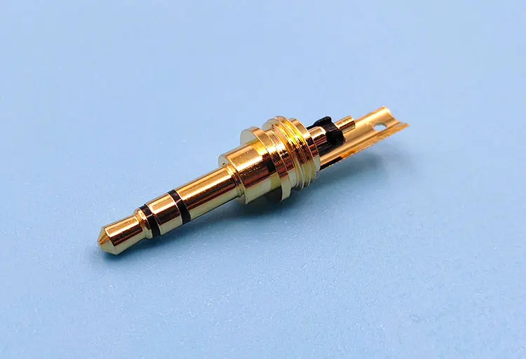 Pure copper plated carbon fiber upgrade 3 pole stereo headphone plug 3 5MM
