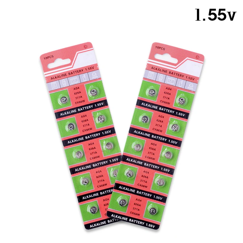 30 шт. AG4 LR626 626A 377A 6 8*2 мм 1 55 в щелочные аксессуары для часов кнопочная монета 377