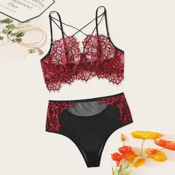 

3XL Plus Size Women Lingerie Corset Lace Underwire Racy Muslin Sleepwear Underwear Tops+Briefs Hot Erotic Mujer Sexy Costumes