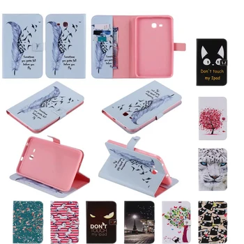 

Children's animals pattern print case for samsung galaxy tab 3 lite 7.0 SM-T110 T111 7'' tablet cover case for samsung t113 t116