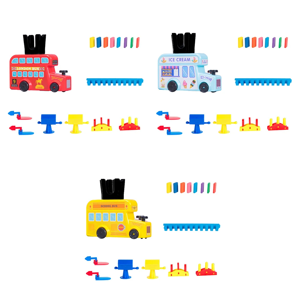 Домино поезд домино набор блоков здание и Пирамидка блоки для строительных блоков Подарочная коробка обучающая игрушка для малышей
