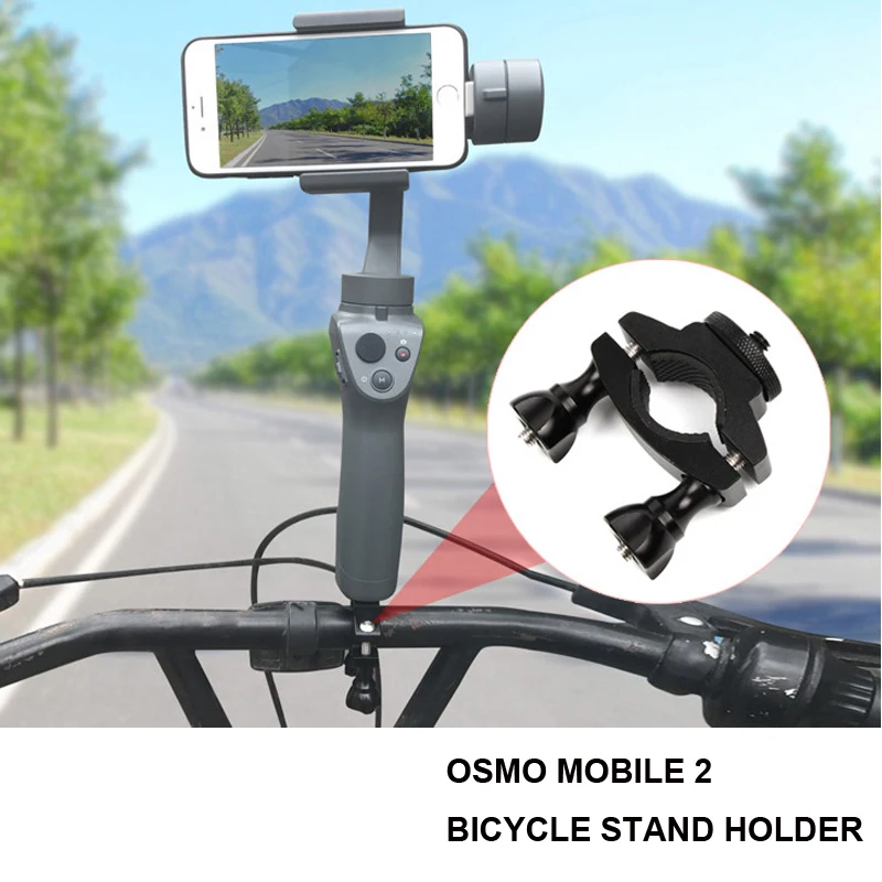 

osmo mobile 2 bicycle stand mini sports camera Handheld Gimbals mount for motorcycle Action camera bike cycling riding holders