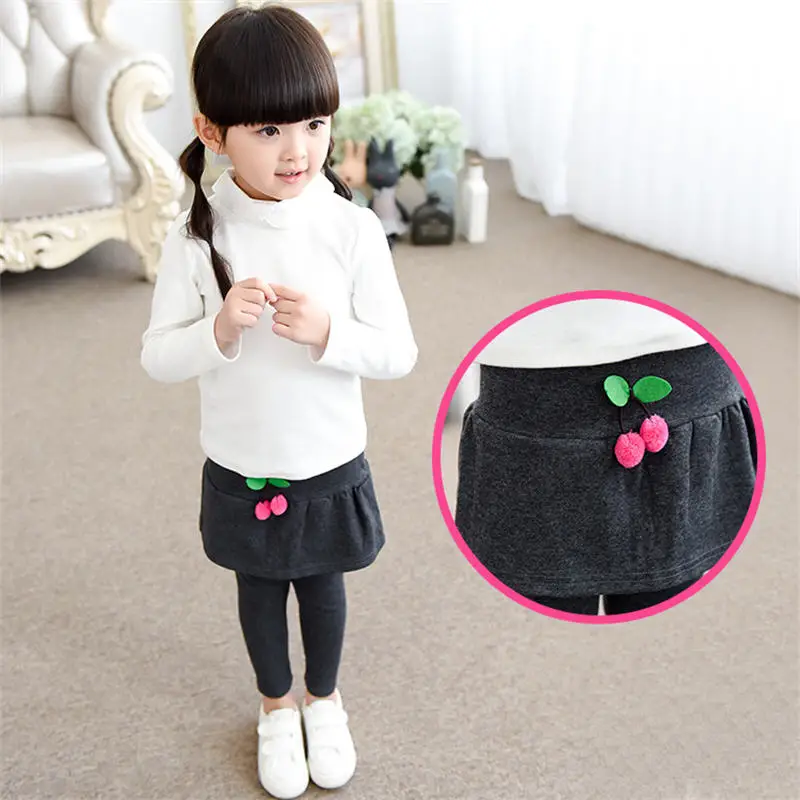 New Girl Leggings Ruffles Skirt Pants Cake Skirt Baby Girl Winter Warm