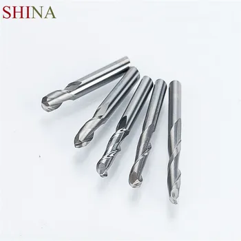 

HUHAO 1pc 6mm 2 Flute Spiral Ball Nose End Mill CNC Router Bits For Wood Tungsten Carbide Milling Route Tool Fresa CNC Tools