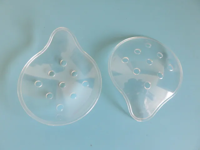 

100pcs / 50pcs 9 holes Medical postoperative eye patch transparent plastic cover eye Ophthalmology anti-collision eye protection