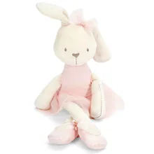 35cm Soft Baby Toy Pink Bunny Mobile Soothe Doll Stuffed Rabbit Toys for Newborns