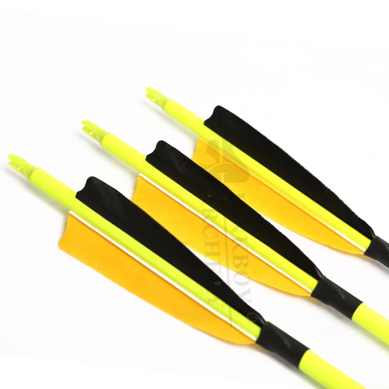 Mistura de Tiro com Arco 90gr para Tradicional Carbono Setas Sp500 30 Polegada 5 Turquia Pena Seta Ponto Arco Recurvo Caça 6 - 12 Pçs 6 Arco e flecha