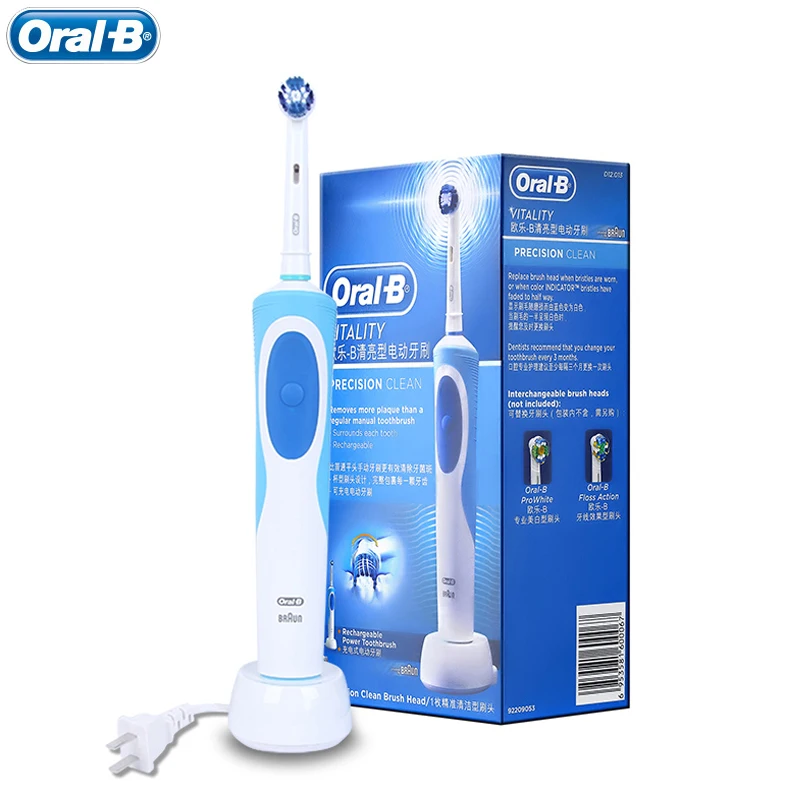 Tooth Brush Oral B Electric Toothbrush VITALITY Precision Clean Adult Rechargeable Teeth cleaning /Matching Tooth Brushes Heads