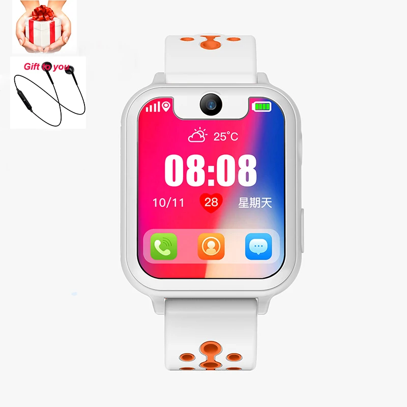 

IYURNIXNUHS Anti-Lost Smart Watch with HD Camera Playing Games UI Dial Ultra-long Stand By Kid Monitor Watch For IOS BT Earphone