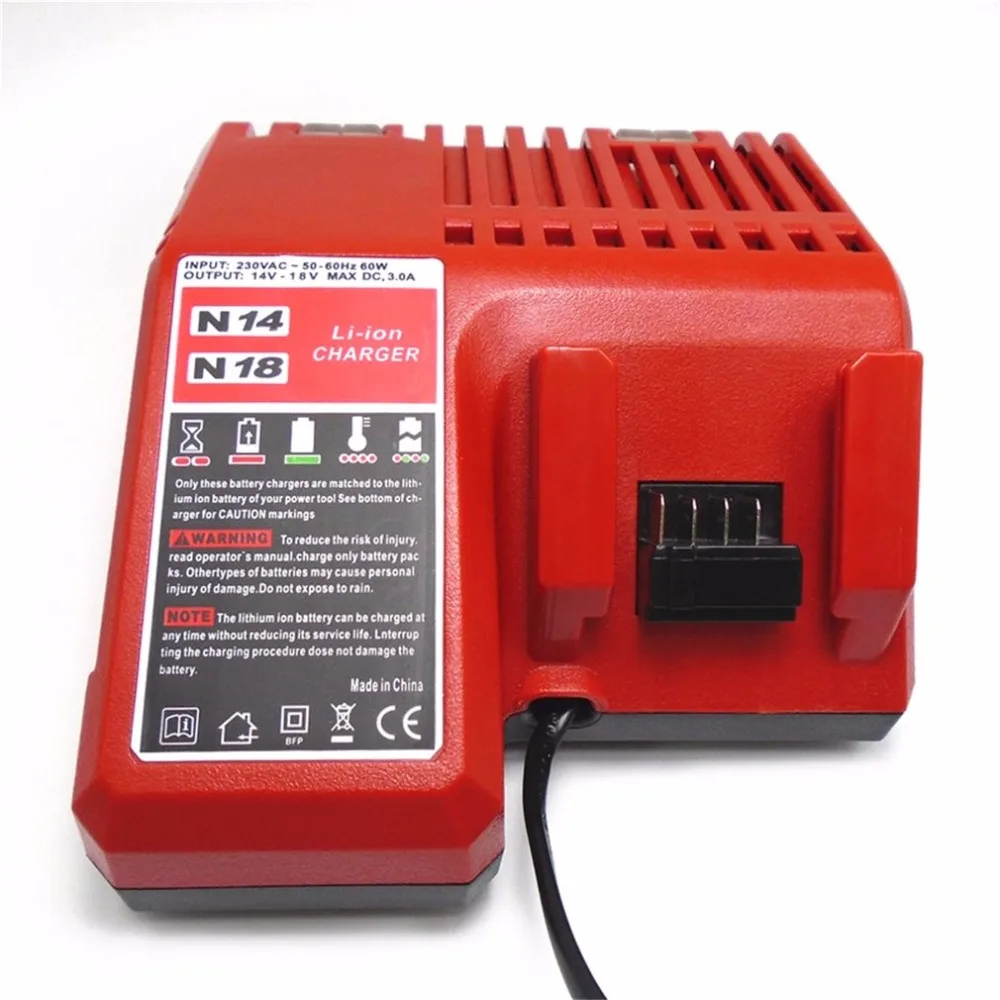 

Replacement Battery Charger For Milwaukee M18B4 M12-18C 48-11-1850 48-11-1852 48-11-1840 14.4V-18V Lithium-ion Battery
