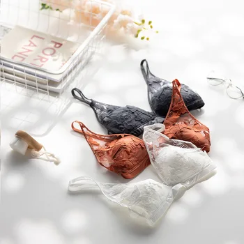 

iClosam Sexy Bralette Lace Bras For Women Comfortable Lingerie Wire Free Ladies Bras Thin Breathable Female Backless Underwear
