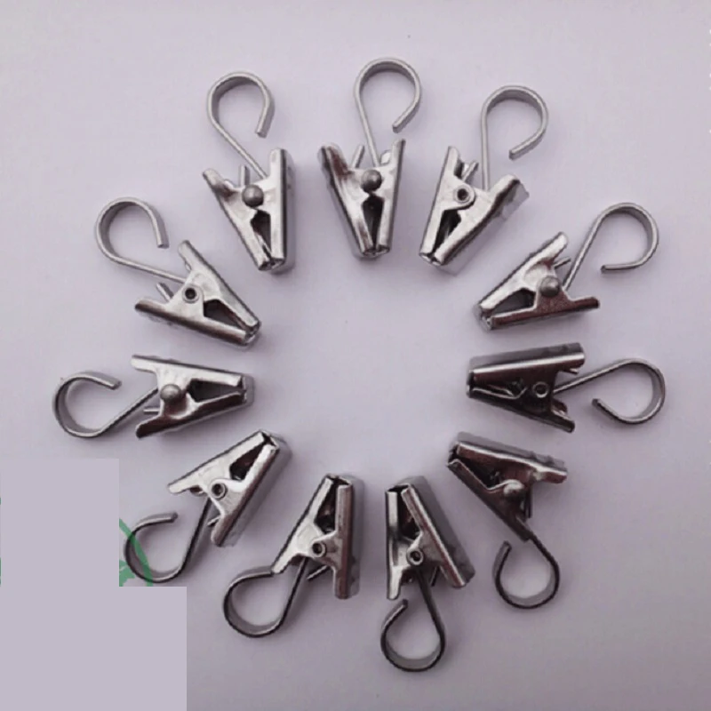 Curtain clips high quality stainless steel small thickening clips tulle