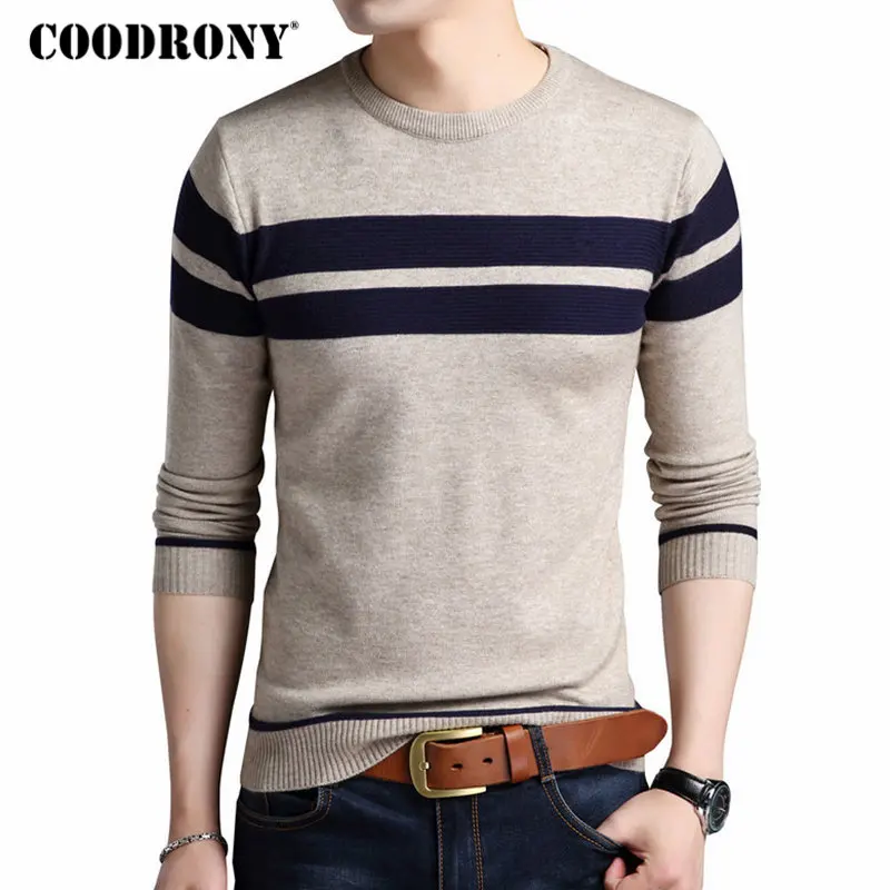 COODRONY Cotton Sweater Men 2017 Autumn Winter Thick Warm