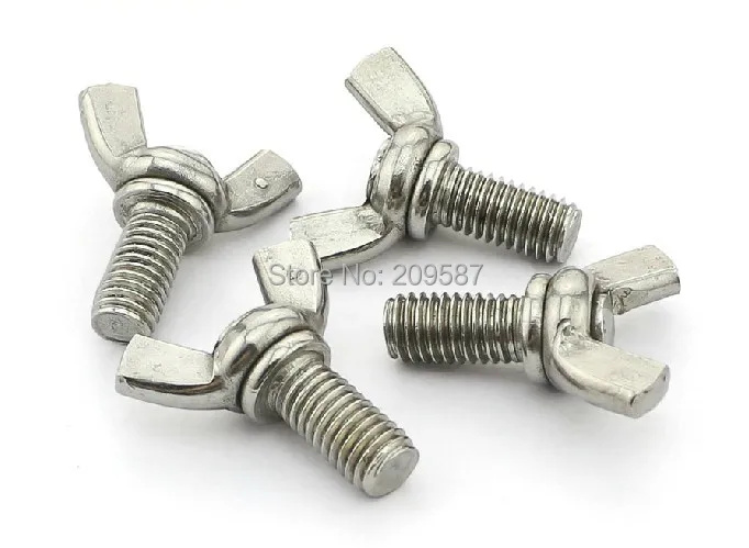 

10pcs M5x10mm 304 Wing Bolt Butterfly Bolt Screws Freeship