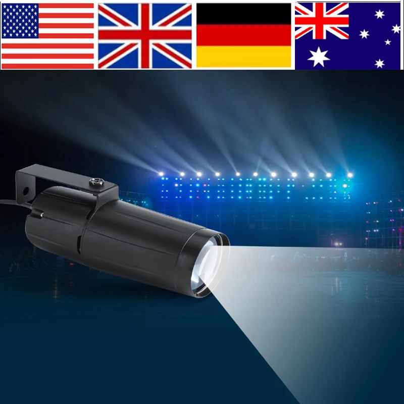 

Professional 3W LED Beam Spotlight Stage Disco Pub Party Light Effect Pinspot Lights Dj Light Led Disco Quality
