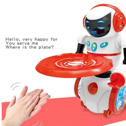 Умный светодиодный индикатор Танцы человекоподобный робот пульт дистанционного управления робот пение и Танцы робот балансировщик