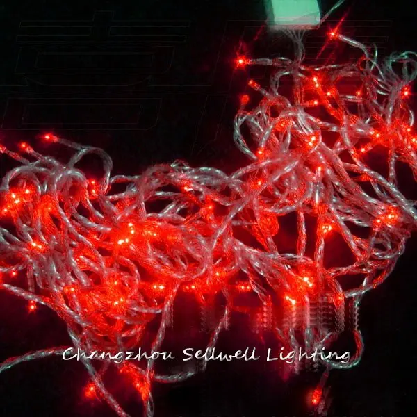 Рождественские освещения Свадебная Двор украшение красный светодиодный звезда лампа H022