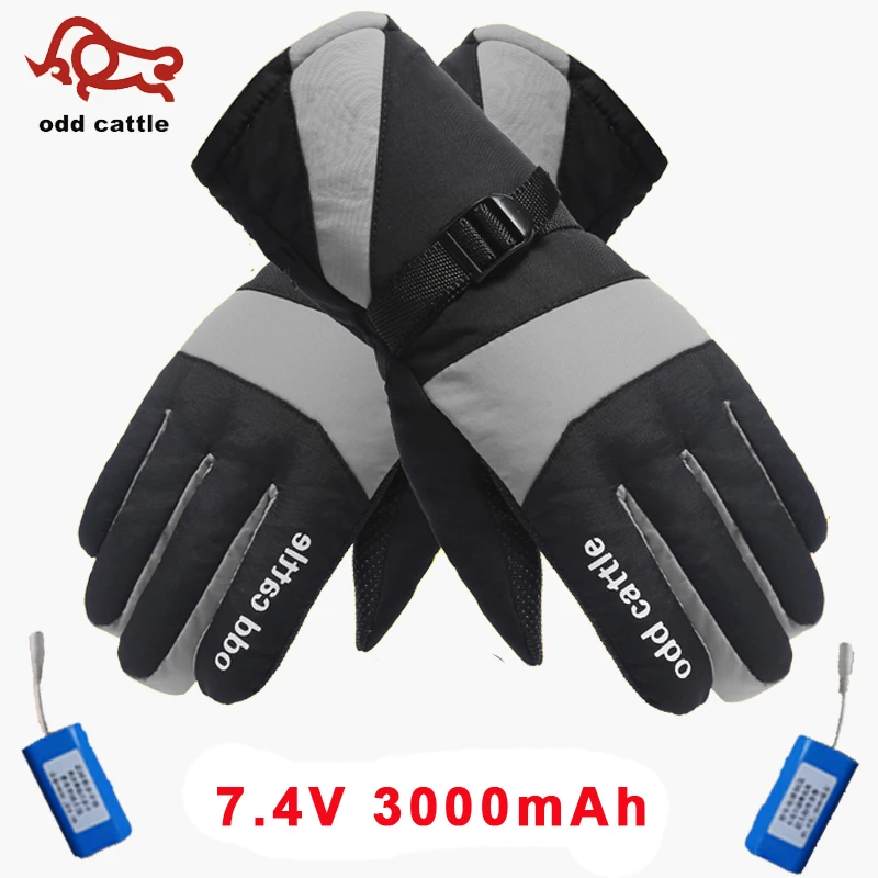 

7.4V Winter Hand Warmer Electric Thermal Gloves Rechargeable Battery Heated Gloves Cycling Motorcycle Bicycle Ski Gloves Unisex