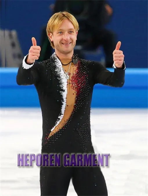 male salsa dancer outfit Customized Man Figure Ice Skating Costumes Crystal Diamond Decoration Adult Boy Sole Show Skating Competition In Winter male salsa dancer outfit