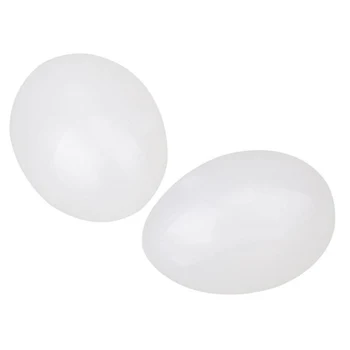 

2018 10Pcs White Racing Homing Pigeons Solid Plastic Eggs Dummy Fake Eggs B1