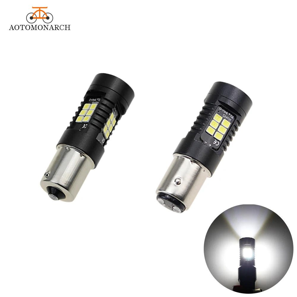 2pcs 1156 LED BA15S 1157 P21W BA15D Car Lights LED Bulbs Lamp 2400lm